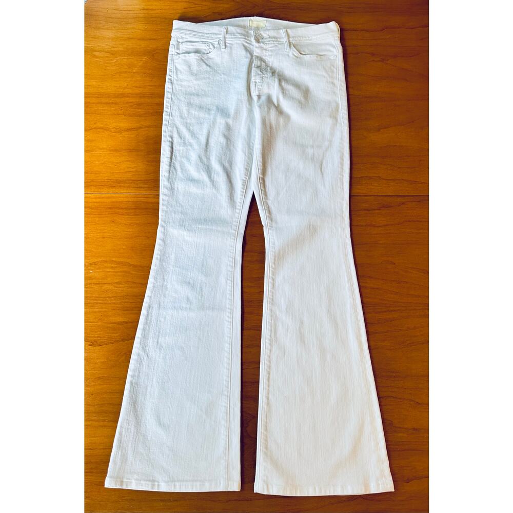 Womens White Mother Jeans, The Cruiser, size 30
